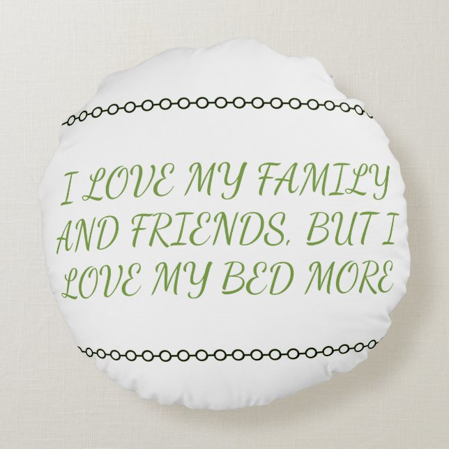 Funny Cotton Pillow Rundes Kissen (Rückseite)