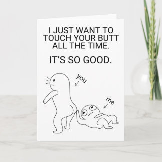 Funny Couple Jubiläumskarte für sie Karte