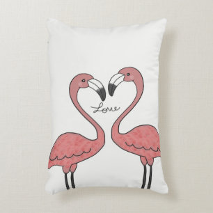 Funny Couple Pink Flamingo Birds Flamingo Lovers Dekokissen