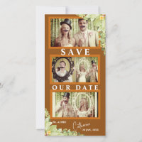 Funny Couples Mustache Foto Save the Date Strippen