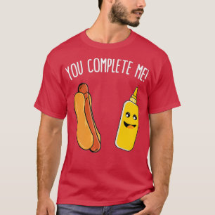 Funny Couples Sie Complete Me HotDog und Senf T-Shirt