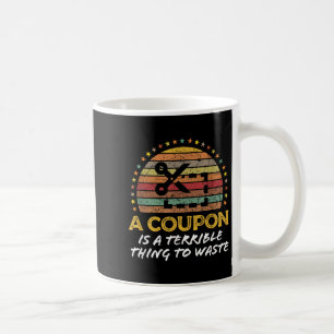 Funny Couponing, Coupon Clipper Money Sparquote Kaffeetasse