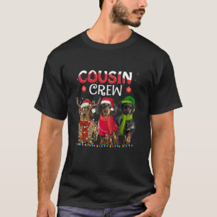 Funny Cousin Crew Dackel Weihnachten Weihnachten W T-Shirt