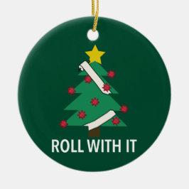 Funny Covid Christmas Tree Pun Ornament