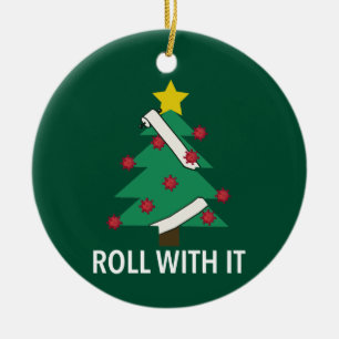 Funny Covid Christmas Tree Pun Ornement