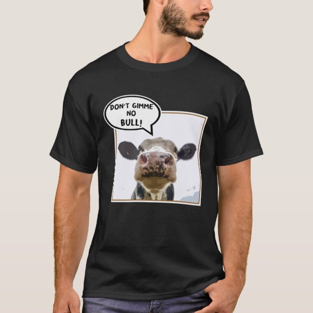 Funny Cow Artistique Animal, No Bull Pullover Swea (Devant)