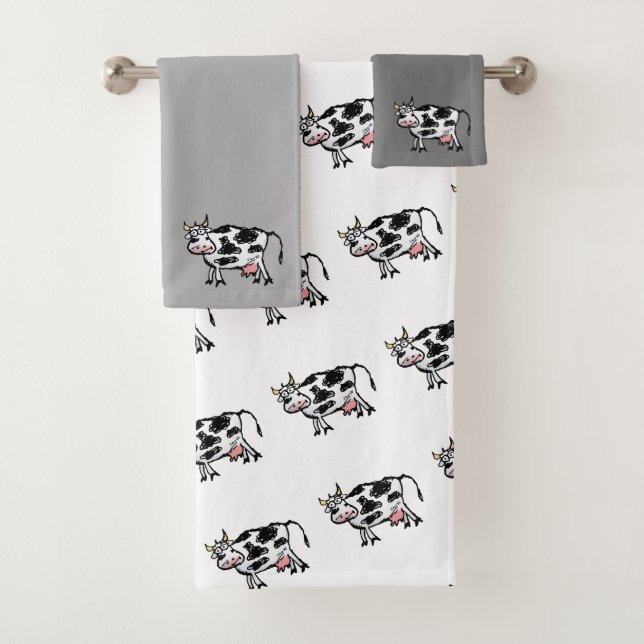 Funny Cow Custom Handtuch Set (Insitu)