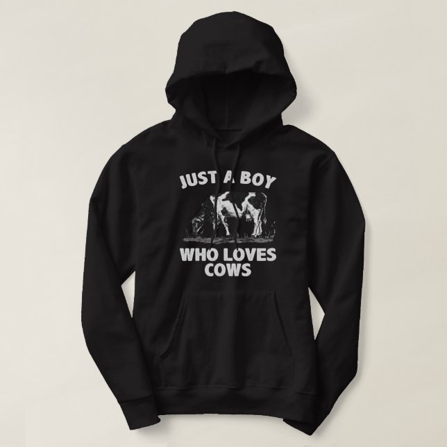 Funny Cow Design für Männer Jungen Bauer Vieh Hoodie (Design vorne)