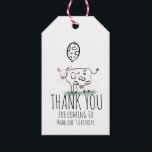Funny Cow Farm Animal Birthday Party Geschenkanhänger<br><div class="desc">Niedliche handgezogene Kuh Doodle Kunst für Bauernhof Geburtstag</div>