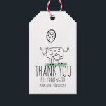 Funny Cow Farm Animal Birthday Party Geschenkanhänger<br><div class="desc">Niedliche handgezogene Kuh Doodle Kunst für Bauernhof Geburtstag</div>