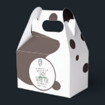 Funny Cow Farm Animal Birthday Party Geschenkschachtel<br><div class="desc">Niedliche handgezogene Kuh Doodle Kunst für Bauernhof Geburtstag</div>