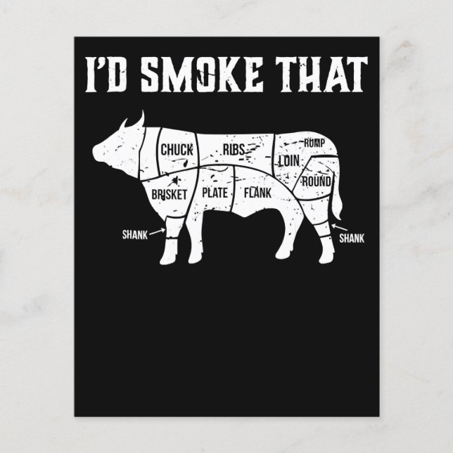 Funny Cow Grillen Pit Master Gift Flyer (Vorne)