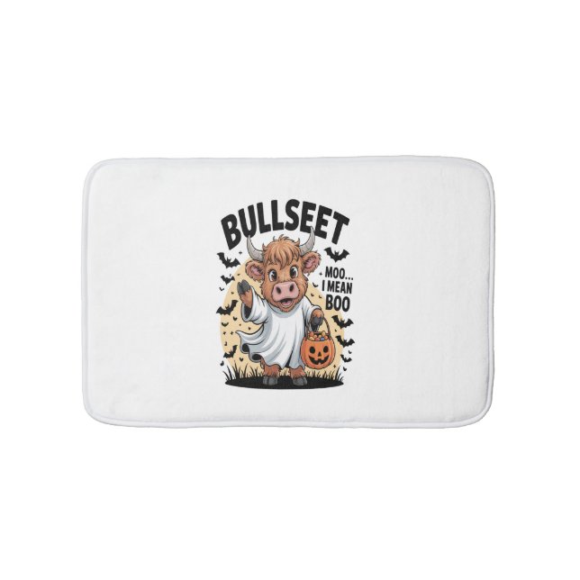 Funny Cow Halloween Badematte (Vorderseite)