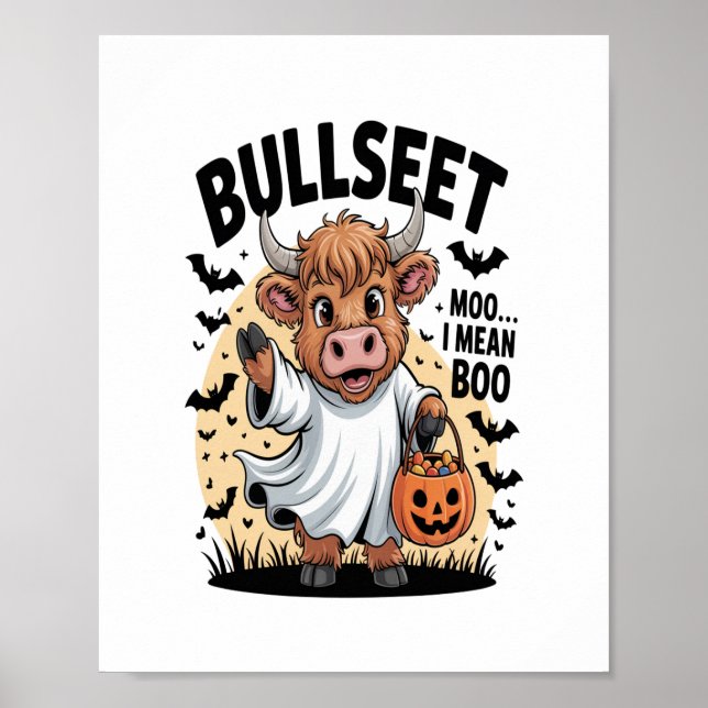 Funny Cow Halloween Poster (Vorne)