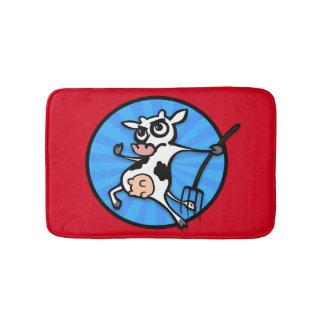 FUNNY COW KÄMPFT WIEDER KLEINEN BAD MAT BADEMATTE