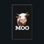 Funny Cow Moo Farm Animal Spaß Visitenkarte<br><div class="desc">Die Funny Farm und Kuh Quotes. Funny Cow Moo Farm Animal Spaß.</div>