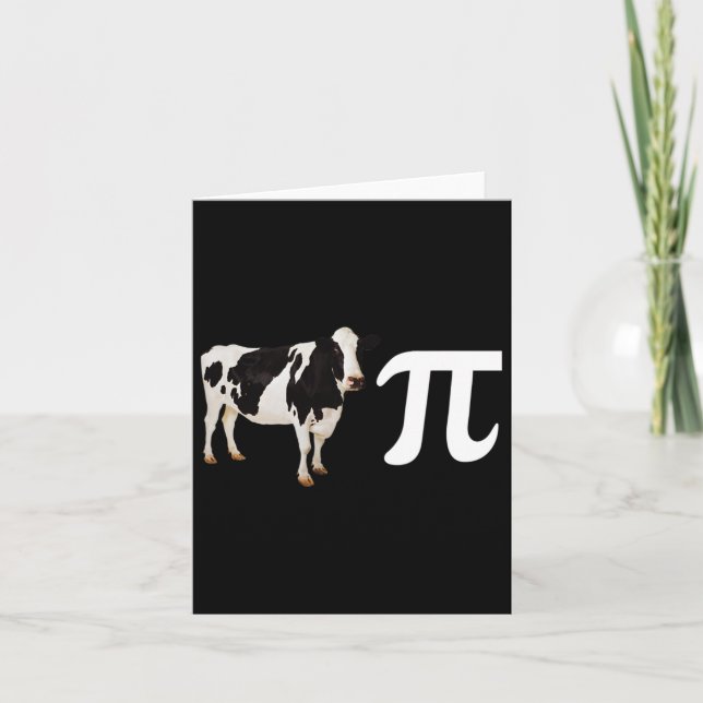 Funny Cow Pi Day Karte (Vorderseite)