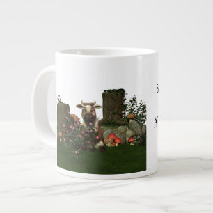 Funny Cow Pun "Irgendwas in der Art, wie sie moos. Jumbo-Tasse