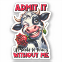 Funny Cow Quote Sprichwort