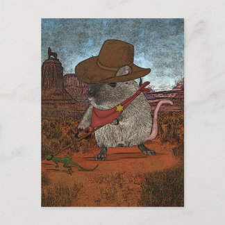 Funny Cowboy Birthday Postkarte
