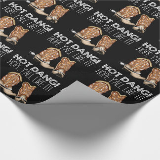 Funny Cowboy Boot Geschenkpapier