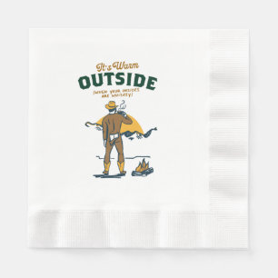 Funny Cowboy Drink Whiskey Serviette
