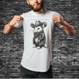 Funny Cowboy Possum Lover T-Shirt