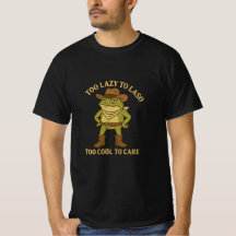 Funny Cowboy Raccoon T-Shirt - All Hat No Hustle