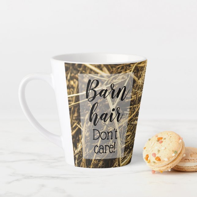 Funny Cowgirl Barn Hair kümmert sich nicht Milchtasse (Beispiel)