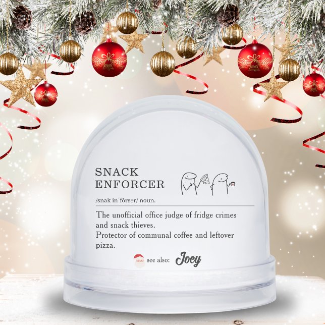Funny Coworker Bureau Mème de Noël Art (Funny Coworker Workplace Office Christmas Meme Art Snow Globes)