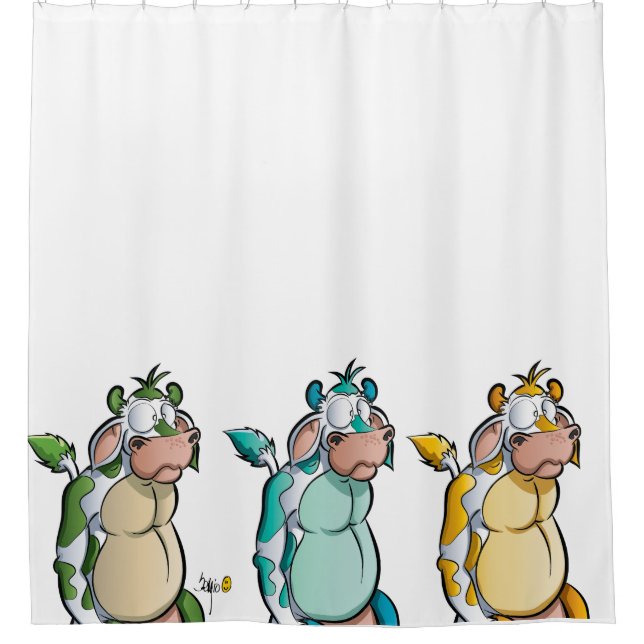 Funny Cows Duschvorhang (Vorderseite)