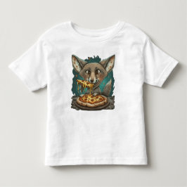 Funny Coyote Eßpizza Kleinkind T-shirt