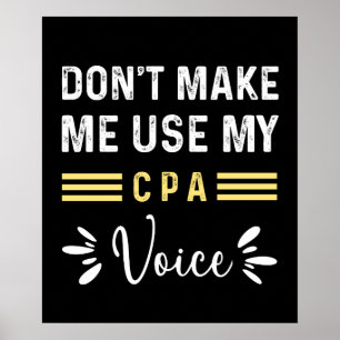 Funny CPA Buchhaltungsgeschenk für Steuerberater M Poster