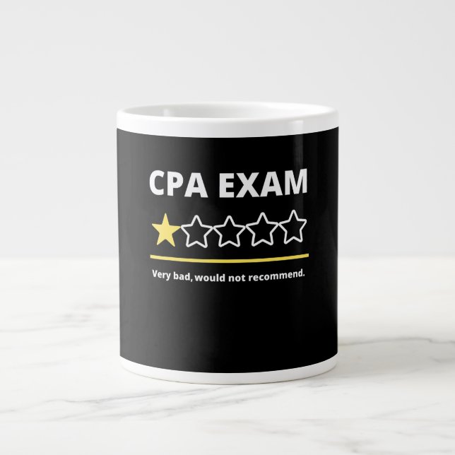 Funny CPA Prüfung Buchhalter Männer Frauen Geschen Jumbo-Tasse (Vorderseite)
