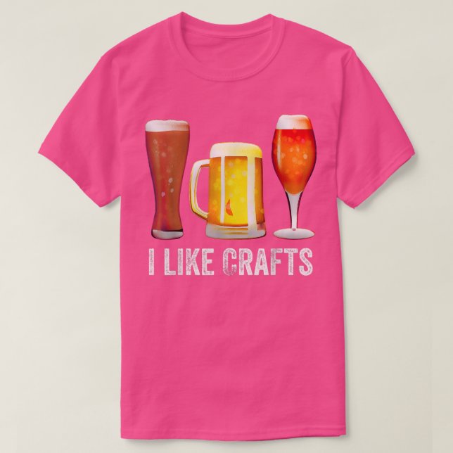 Funny Craft Biertrinker Nacht Ich mag Handwerk T-Shirt (Design vorne)