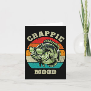 Funny Crappie Mood Retro Fischen Sarcastic Vater M Karte
