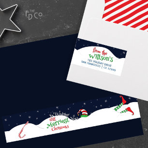 Funny Crash Landing Elf Froster Weihnachtswunsch