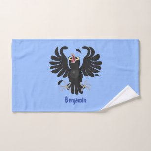 Funny Crave Rabe Cartoon Illustration Badhandtuch Set