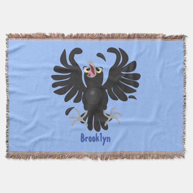Funny Crave Rabe Cartoon Illustration Decke (Vorderseite)