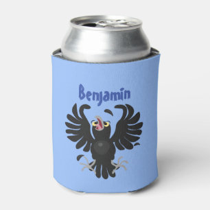 Funny Crave Rabe Cartoon Illustration Dosenkühler