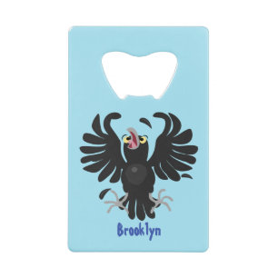 Funny Crave Rabe Cartoon Illustration Geldbeutel Flaschenöffner