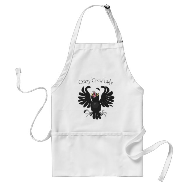 Funny Crave Rabe Cartoon Illustration Schürze (Vorne)
