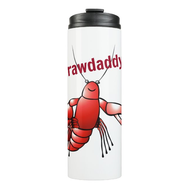 Funny Crawdaddy Red Crayfish Thermosbecher (Vorderseite)