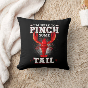 Funny Crawfish Boil, ich bin hier, um Schwanz zu p Kissen