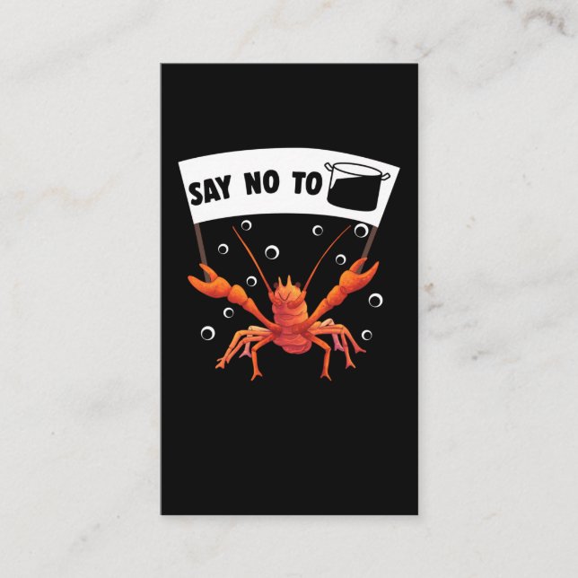 Funny Crawfish Boil Pub Crayfish Season Lobster Visitenkarte (Vorderseite)