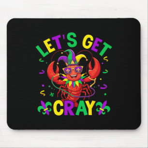 Funny Crawfish Costume Lasse Cray Cray Mardi Gr Mousepad