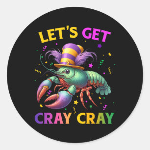 Funny Crawfish Kostüm Kinder Kleinkind Jungs Mens  Runder Aufkleber