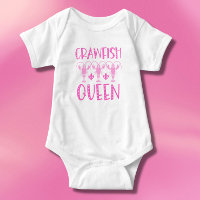 Funny Crawfish Queen - Crawfish Boil Baby Bodysuit