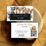 Funny Crazy Cats Hunde Haustiere QR Code Weiß Visitenkarte<br><div class="desc">Stellen Sie sich das vor. Sie sind leidenschaftlich für Laufhunde und für Katzen gekümmert und sorgen immer dafür, dass die Haustiere glücklich und gut versorgt sind. Sie haben gewollt, einen bleibenden Eindruck bei Ihren Kunden verlassen und es ihnen leicht zu machen, mit Ihnen in Kontakt zu treten. Hier kommt unsere...</div>