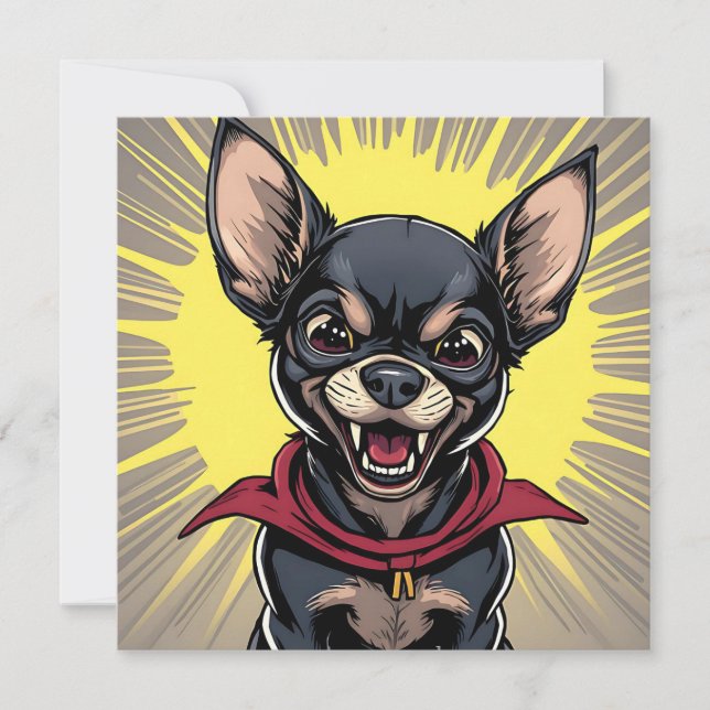 Funny Crazy Chihuahua (Vorderseite)